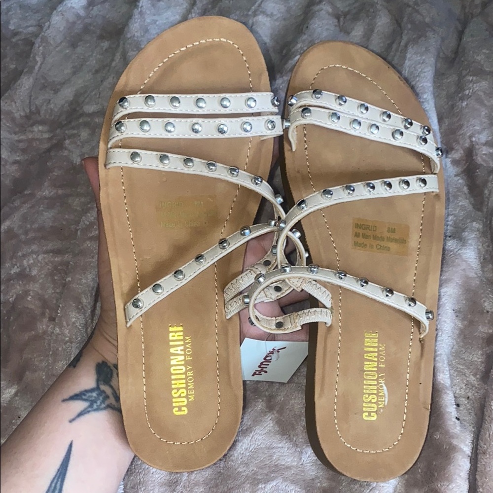 Women's Cream Sandals
